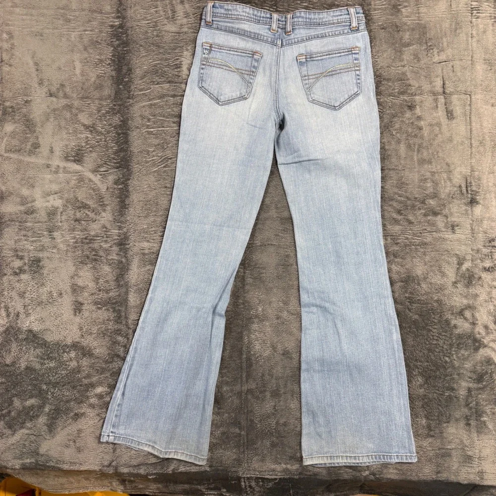 Justice Girls Light Wash Denim Jeans Size 14 Regular Stretch Blue Regular Fit‎